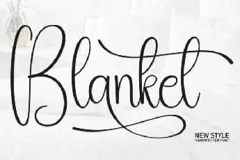 Blanket Script Typeface font