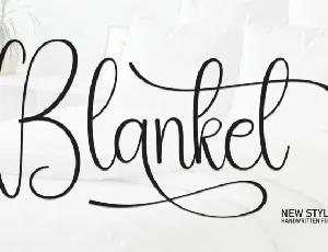 Blanket Script Typeface font