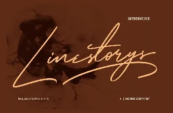 Linestorys font