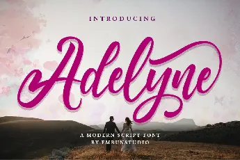 Adelyne font