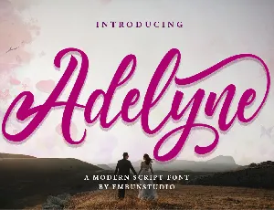 Adelyne font