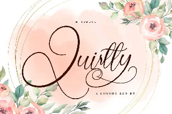 Quirtty Luxury Calligraphy Script font