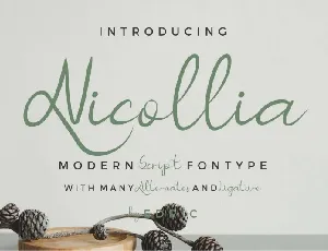 Nicollia Script font