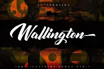 Wallington Hand Lettering Brush font