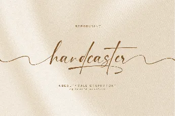 Handcaster font