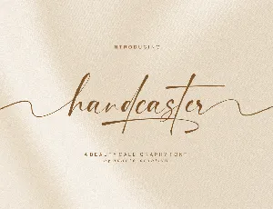 Handcaster font