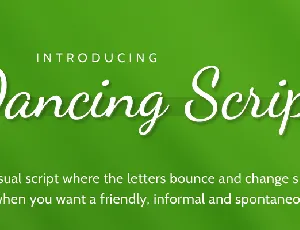 Dancing Script font