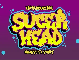 SUCER HEAD font