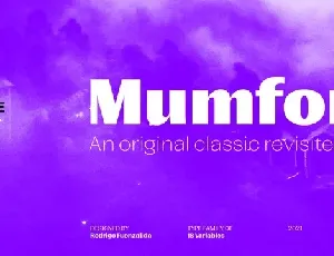 Mumford Family font