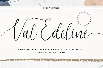 Val Edeline font