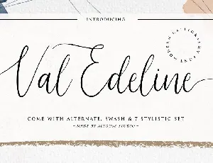 Val Edeline font