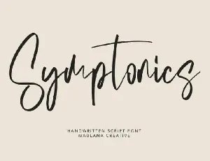 Symptonics Script font