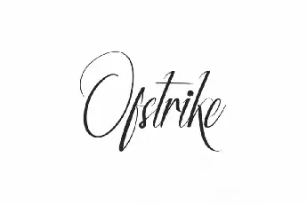 Ofstrike Signature Handwriting font