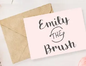 Emily The Brush font