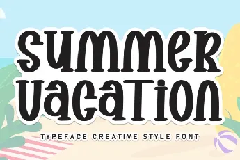 Summer Vacation Display Typeface font