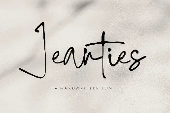 Jeanties Personal Use Only font