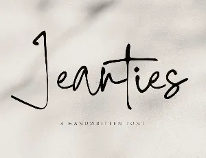 Jeanties Personal Use Only font