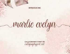 Marlie Evelyn font