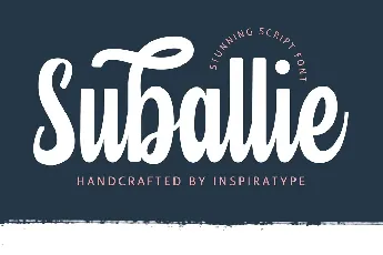 Suballie Bold Script font