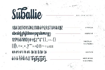 Suballie Bold Script font