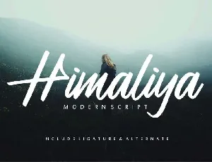 Himaliya Script font