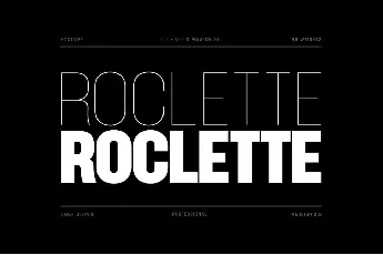 Roclette Pro font