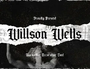 Wilson Wells font