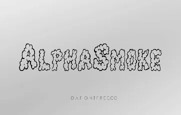 Alpha Smoke font