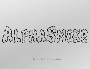 Alpha Smoke font