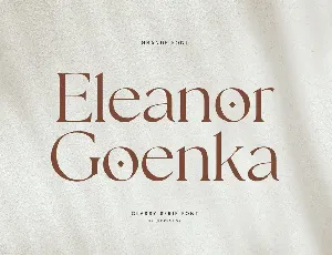 EleanorGoenka font