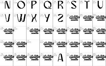 GloryWavesDemo font