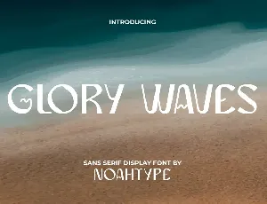 GloryWavesDemo font