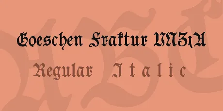 Goeschen Fraktur UNZ1A font