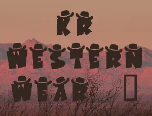 KR Western Wear 1 font