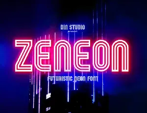 Zeneon font