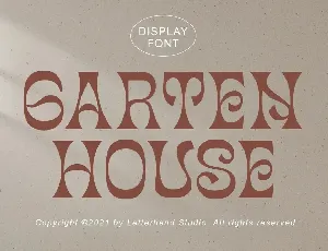 Garten House font