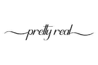 Pretty Real Calligraphy font