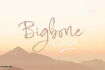 Bigbone Brush Typeface font