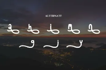 Sunny Night Display font