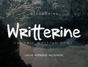 Writterine font