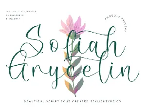 Sofiah Grycelin font