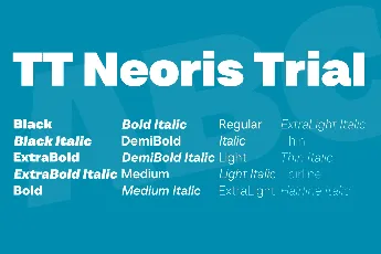 TT Neoris Trial font