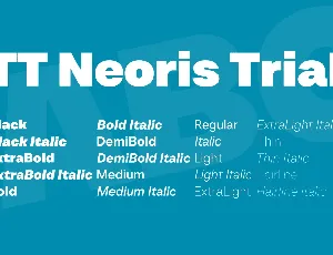 TT Neoris Trial font