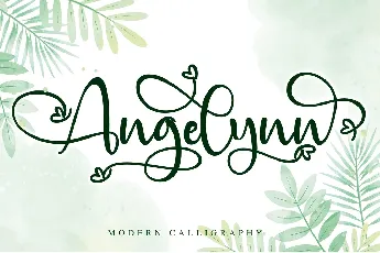 Angelynn Modern Calligraphy Script font