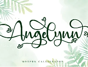 Angelynn Modern Calligraphy Script font