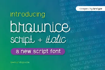 Brownice font