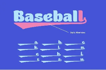 Quick Baseball - Demo Version font