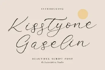 Kisstyone Gaselin font