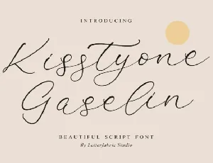 Kisstyone Gaselin font