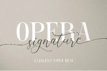 Opera Signature font